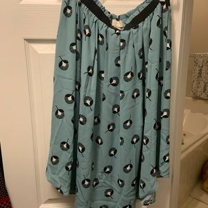 Loft skirt - light blue and black